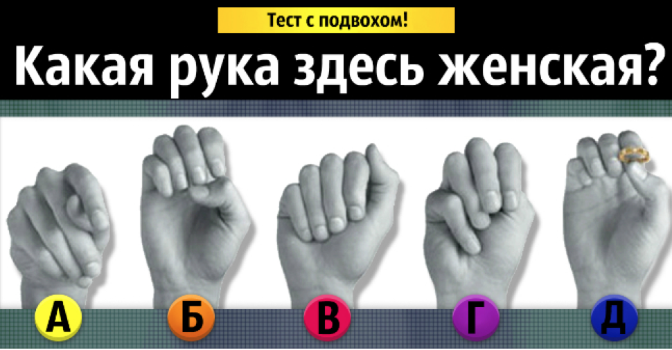 Думаешь какой вид. Тест на загадочность личности. Тесты как рука. Какая у вас рука тест.